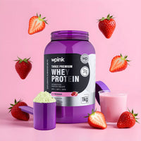 Three Premium Whey Protein Morango 3W - (1kg)