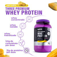 Three Premium Whey Protein Pamonha 3W - (1kg)