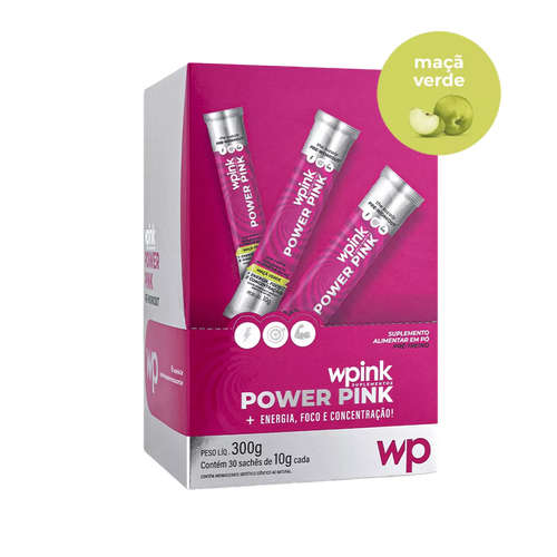 Power Pink de Maçã Verde - Pré-Treino – 300g