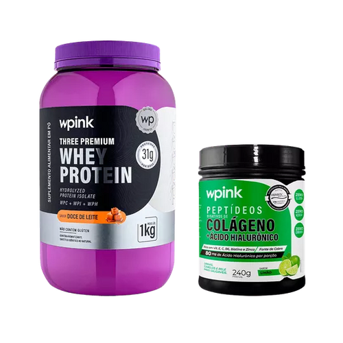 Whey protein doce de leite + colágeno limão - wp
