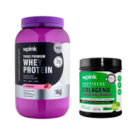 Whey protein morango + colágeno limão - wp